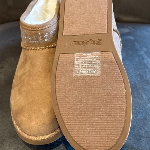 Women’s Juicy Couture Kerri Low Bootie Tan Micro Suede Sz 7 - Picture 5 of 5